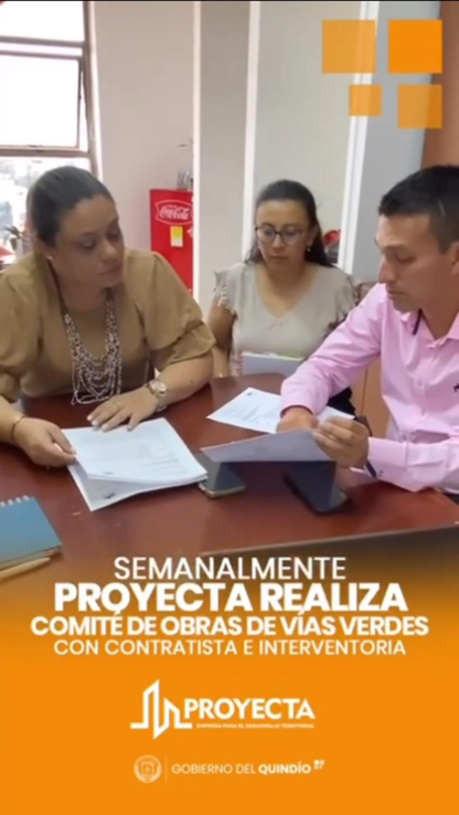 Comité de obra del proyecto vías verdes